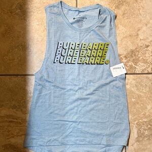 Pure Barre Light Blue Graphic Tank